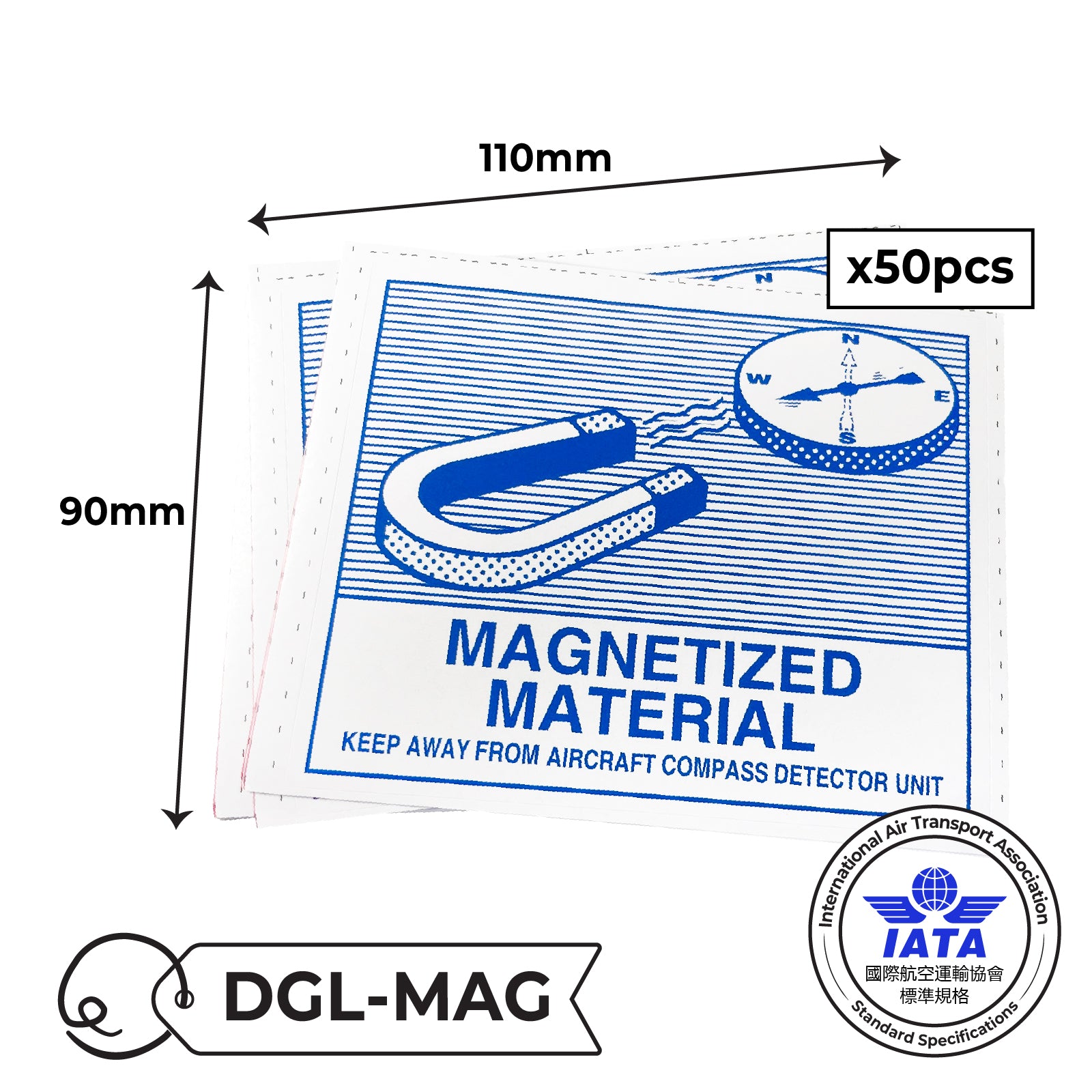 IATA Dangerous Goods Label Sticker 國際航空標準危險品標籤